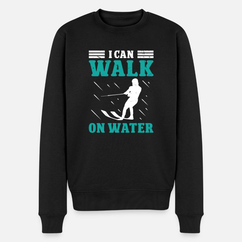 Je peux marcher sur l’eau - Pull Premium bio Homme - noir