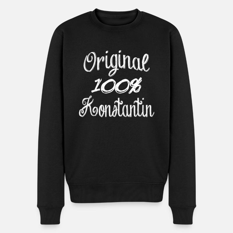 Original 100% Konstantin - Pull Premium bio Homme - noir