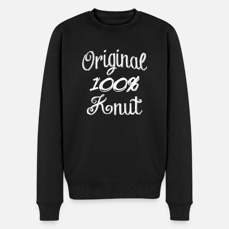 Original 100% Knut - Pull Premium bio Homme - noir