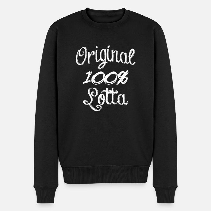 Original 100% Lotta - Pull Premium bio Homme - noir