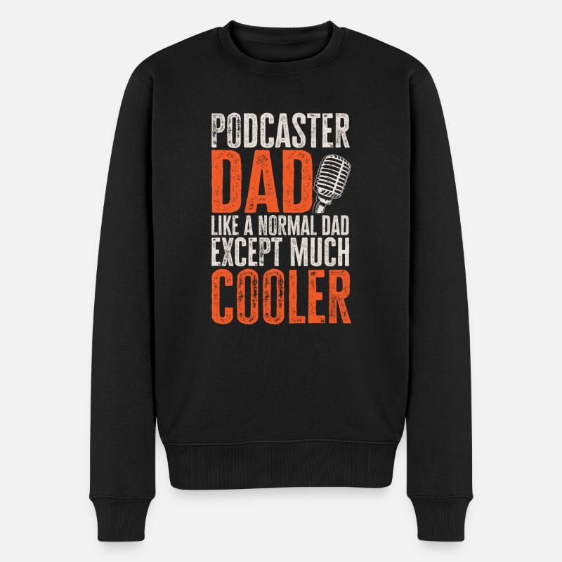 Podcaster Podcast - Männer Premium Bio Pullover - Schwarz