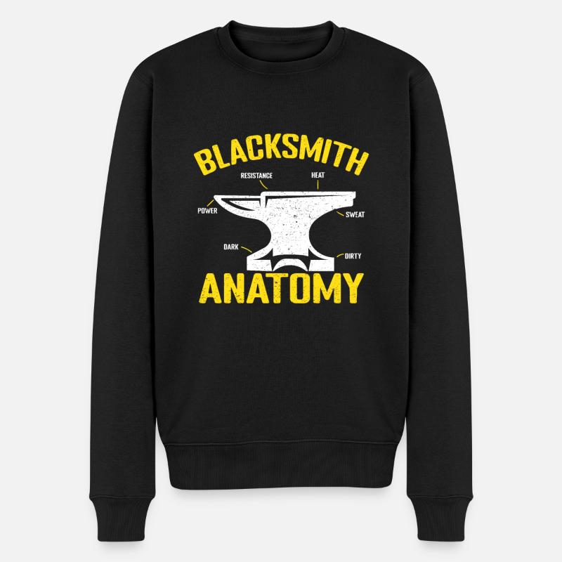 Forgeron Anatomie Métallurgique - Pull Premium bio Homme - noir