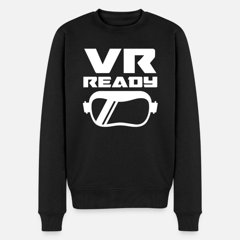 Virtual Reality VR Geschenk - Männer Premium Bio Pullover - Schwarz