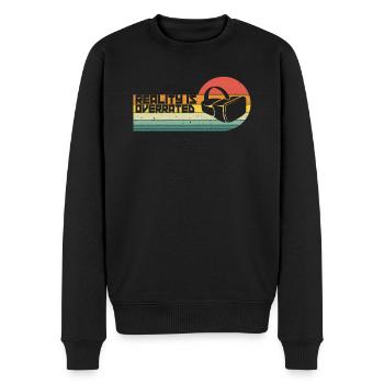 Virtual Reality VR Gift - Men's Premium Organic Jumper - black - Front - Nico (187cm)
