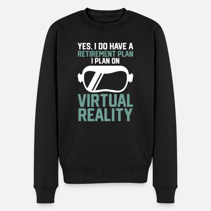 Cadeau VR de réalité virtuelle - Pull Premium bio Homme - noir
