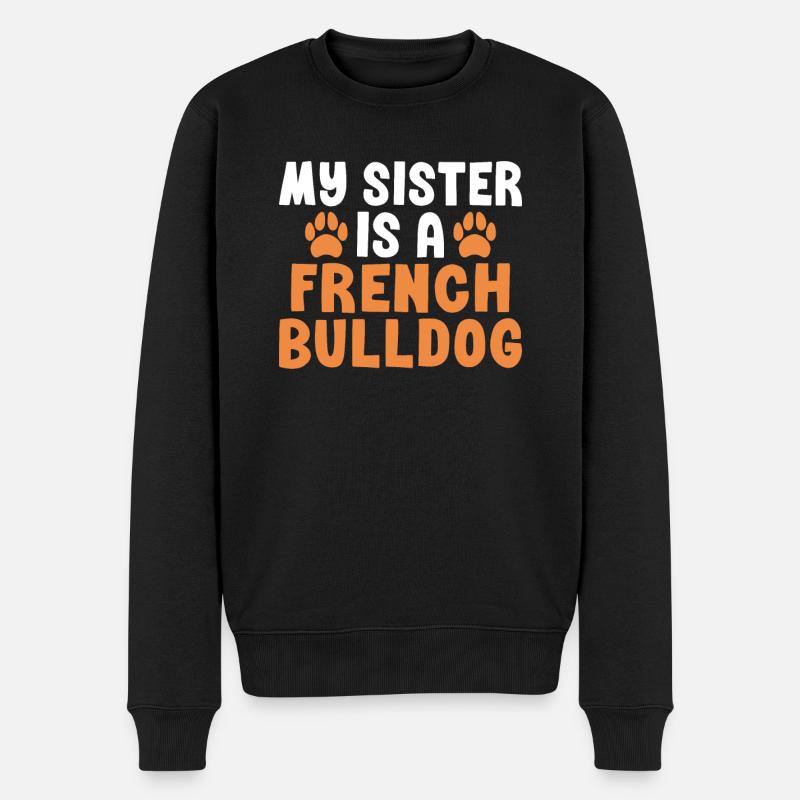 Cadeaux de bouledogue français - Pull Premium bio Homme - noir