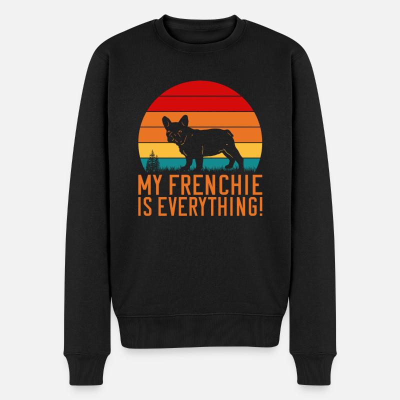 Cadeaux de bouledogue français - Pull Premium bio Homme - noir