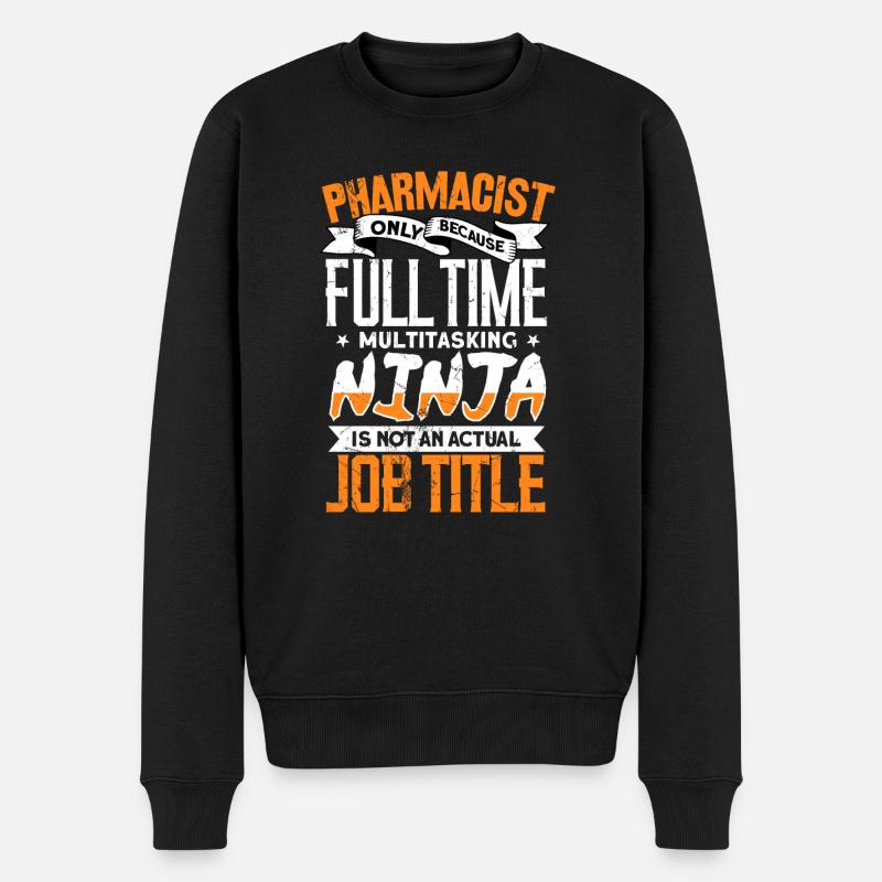 Apotheker - Männer Premium Bio Pullover - Schwarz