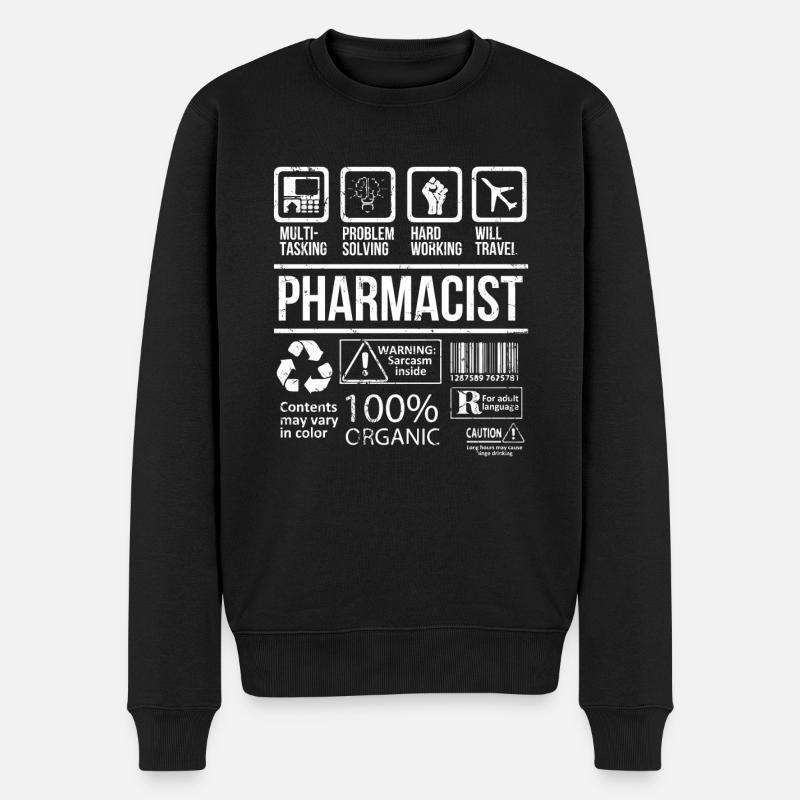 Pharmacien - Pull Premium bio Homme - noir