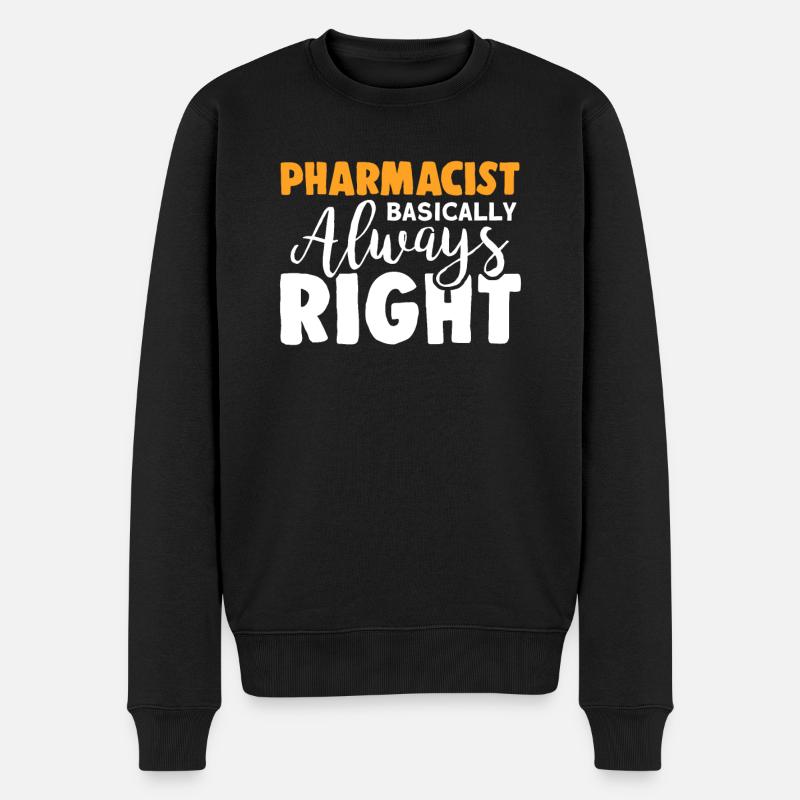 Apotheker - Männer Premium Bio Pullover - Schwarz