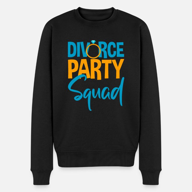 Divorce Party Squad 4 - Männer Premium Bio Pullover - Schwarz