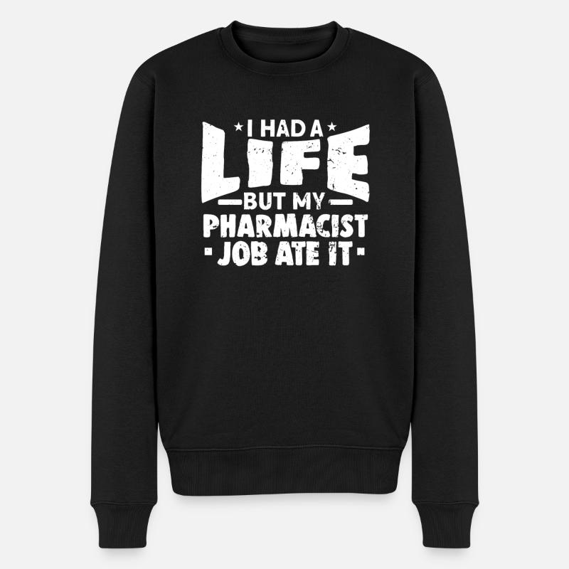 Apotheker - Männer Premium Bio Pullover - Schwarz