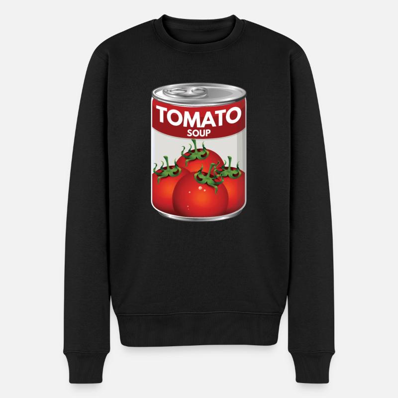 Große Dose Tomatensuppe - Männer Premium Bio Pullover - Schwarz