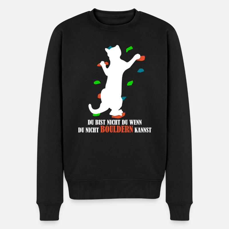 Escalade de bloc de chat - Pull Premium bio Homme - noir