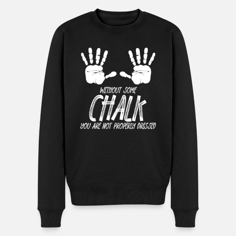 Bloc, craie, mur d’escalade, escalade - Pull Premium bio Homme - noir