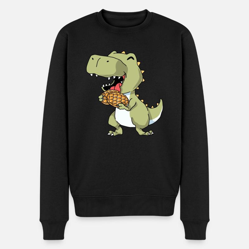 Gaufres T-Rex - Pull Premium bio Homme - noir