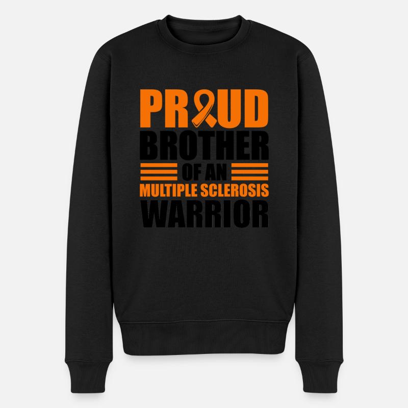 Stolzer Bruder Eines - Männer Premium Bio Pullover - Schwarz