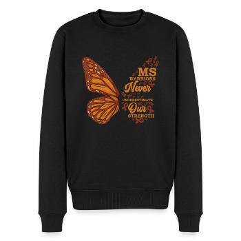 Ms-bewusstsein Lasst Uns Die Multiple Sklerose - Männer Premium Bio Pullover - Schwarz - Vorne - Nico (187cm)
