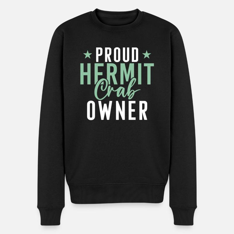 Einsiedlerkrebs-Geschenke - Männer Premium Bio Pullover - Schwarz