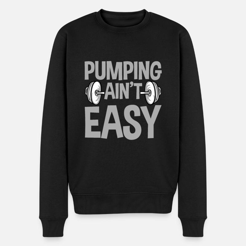 Pomper n’est pas facile 4 - Pull Premium bio Homme - noir