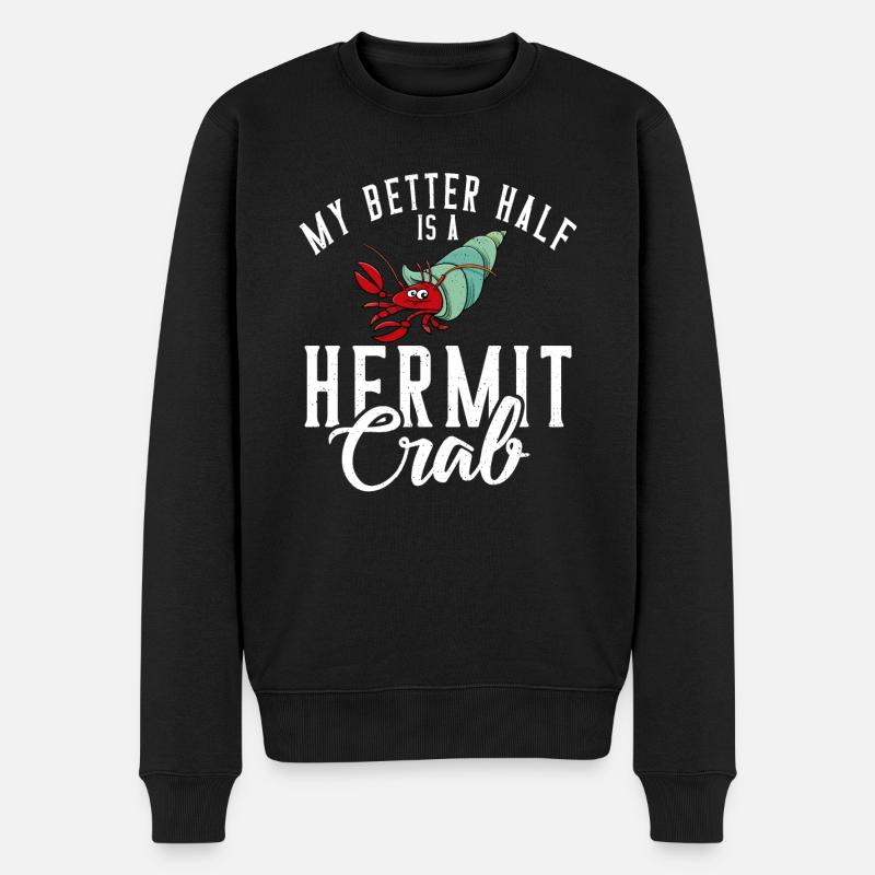 Cadeaux de crabe ermite - Pull Premium bio Homme - noir