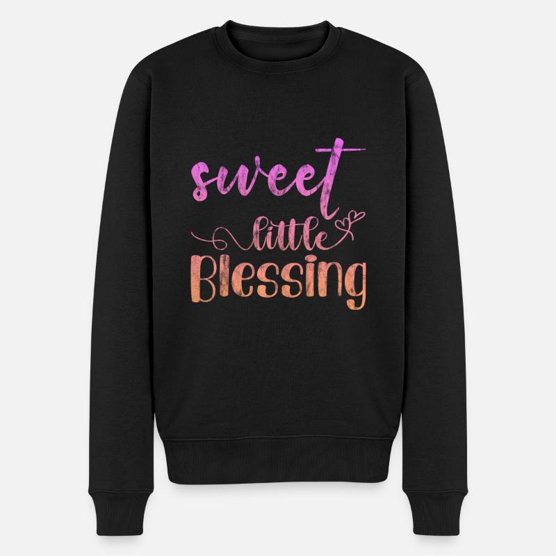 Douce petite bénédiction 3 - Pull Premium bio Homme - noir