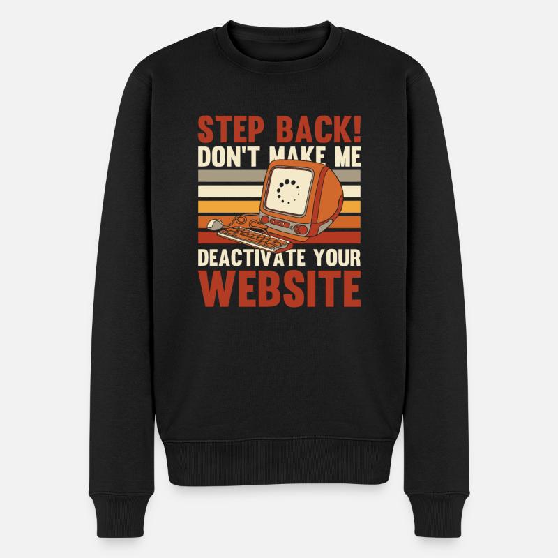 Web Entwickler Webdeveloper Witzig - Männer Premium Bio Pullover - Schwarz