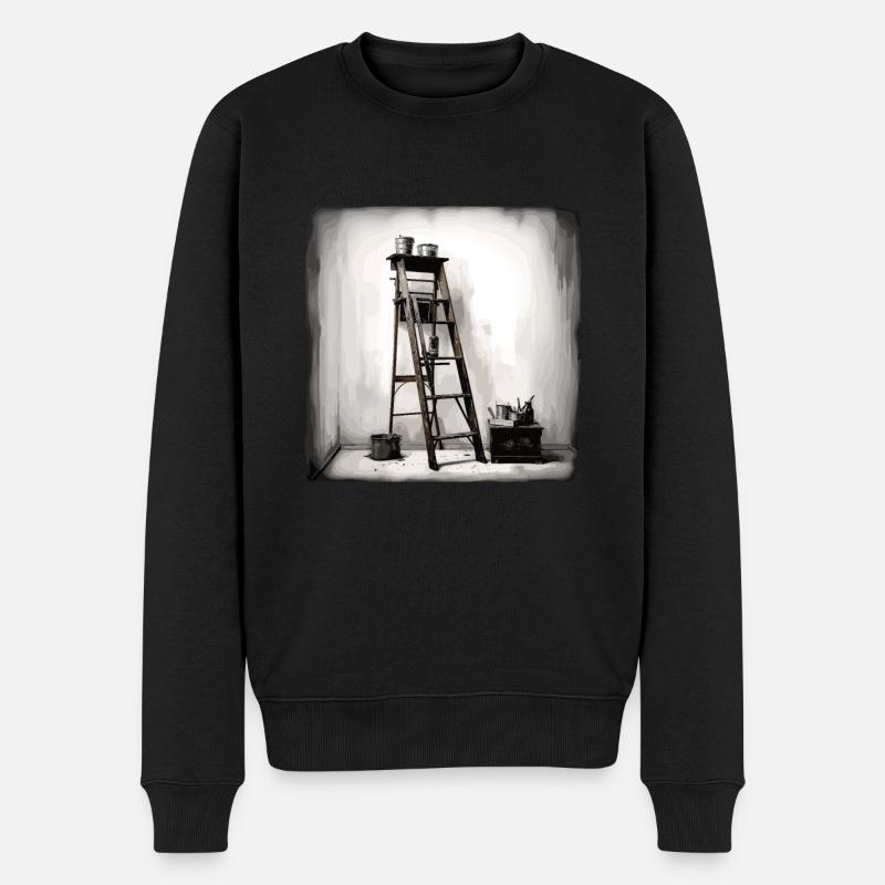 Painter's Passion - Kunst- Und - Männer Premium Bio Pullover - Schwarz