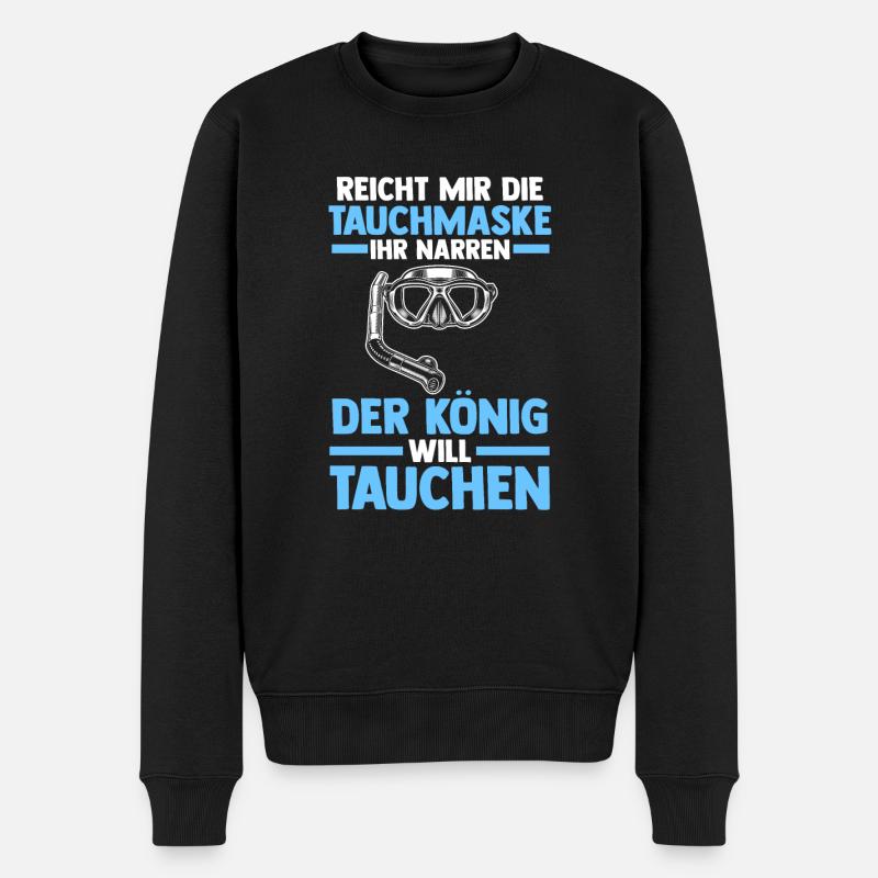 Kaffee Schullehrer Lehrer - Männer Premium Bio Pullover - Schwarz