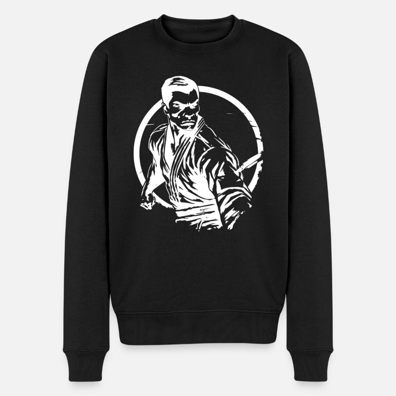 Athlète combattant d’arts martiaux - Pull Premium bio Homme - noir