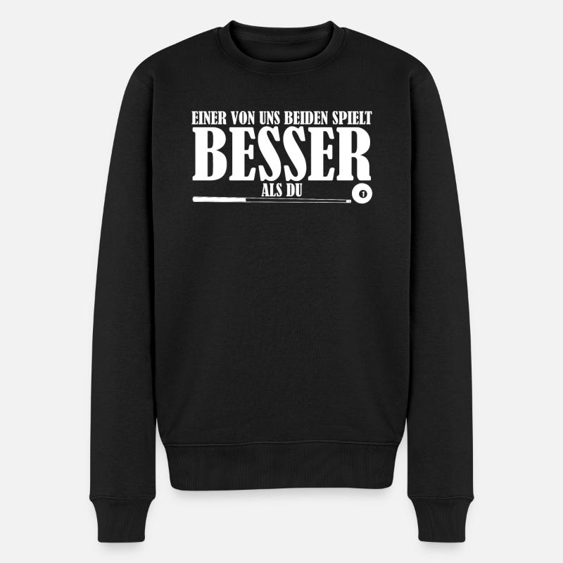 Billard Poolbillard Snooker - Männer Premium Bio Pullover - Schwarz