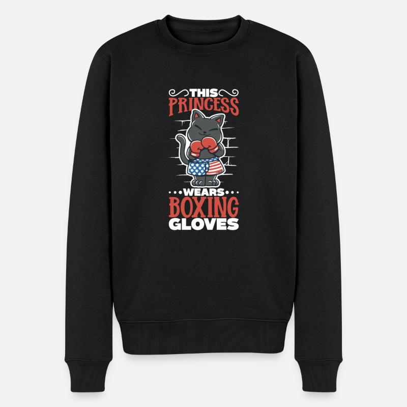 Frauenboxen Frauenboxen Boxerin Frauen - Männer Premium Bio Pullover - Schwarz