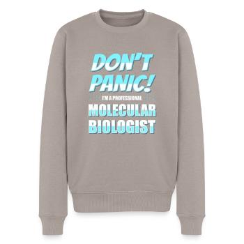 Biologie Biologe Witzig Molekularbiologe - Männer Premium Bio Pullover - Taupe - Vorne - Nico (187cm)