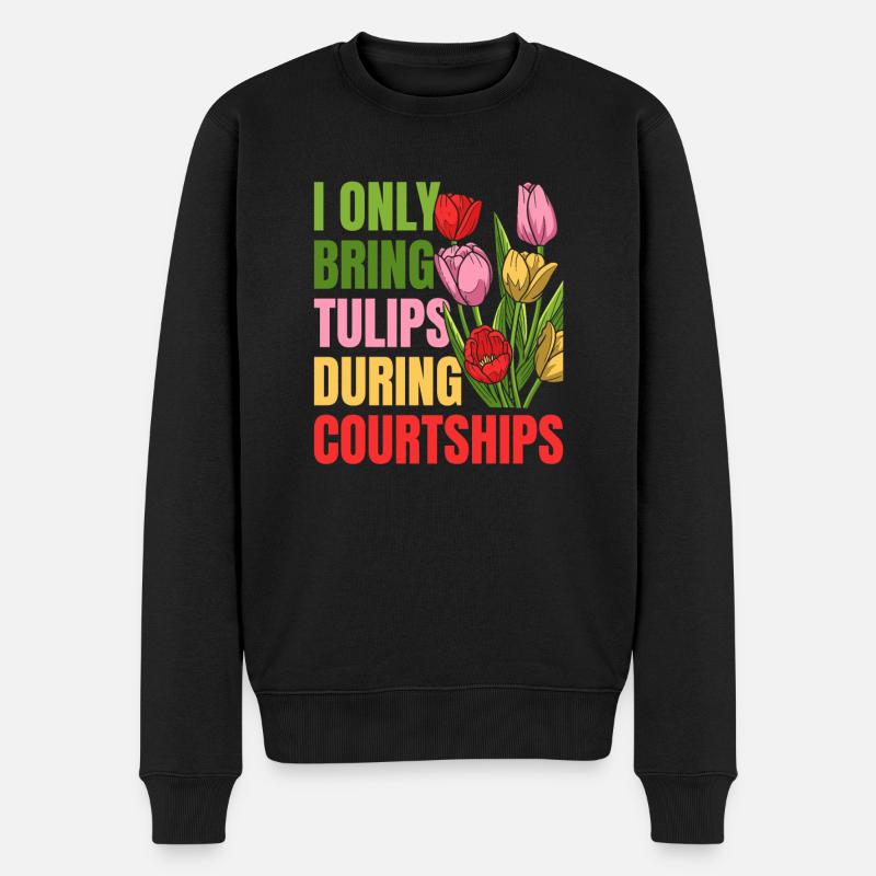 Tulipes Tulipes - Pull Premium bio Homme - noir