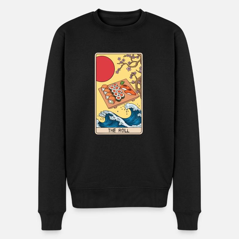 Tarotkartenleser Sushi Liebhaber Sushi Esser - Männer Premium Bio Pullover - Schwarz