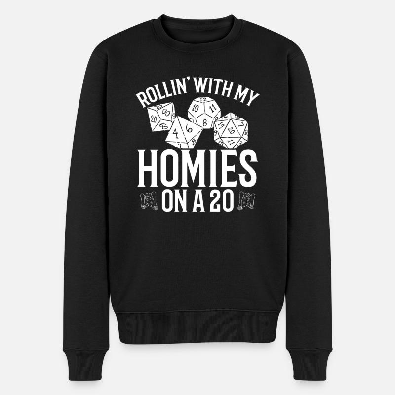 Rollin avec mes copains - Pull Premium bio Homme - noir