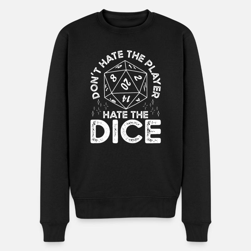 Don't hate the player, but - Men's Premium Organic Jumper - black