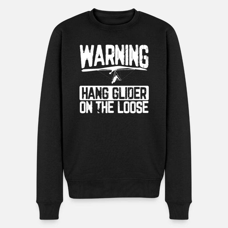 Deltaplane en liberté - Pull Premium bio Homme - noir