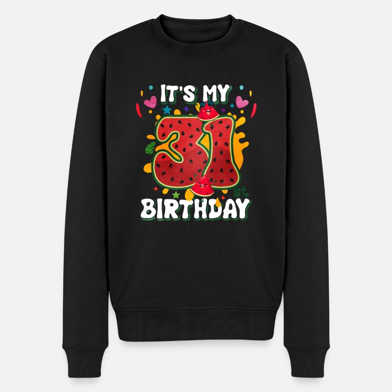 31e anniversaire Pastèque - Pull Premium bio Homme - noir
