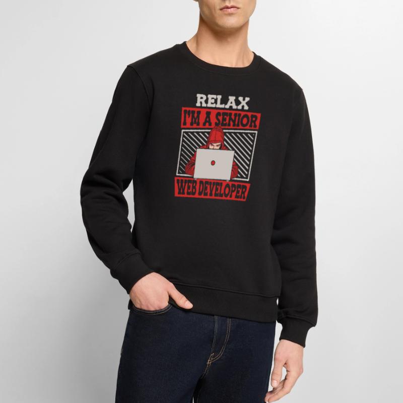 Web Developer Web Developer Senior Men's Premium Organic Jumper
