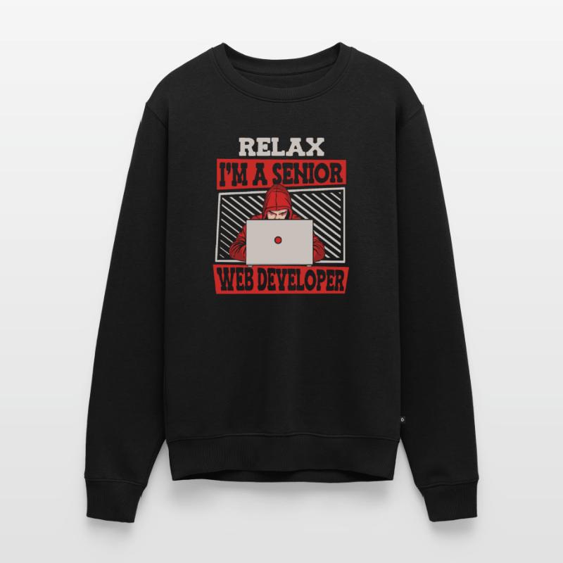 Web Developer Web Developer Senior Men's Premium Organic Jumper