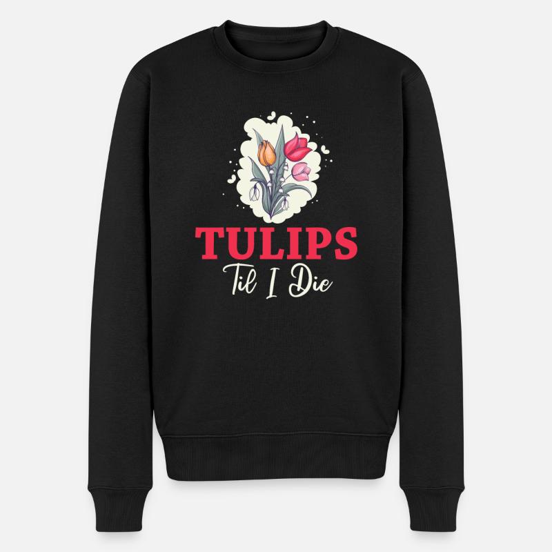 Tulipes Tulipes - Pull Premium bio Homme - noir