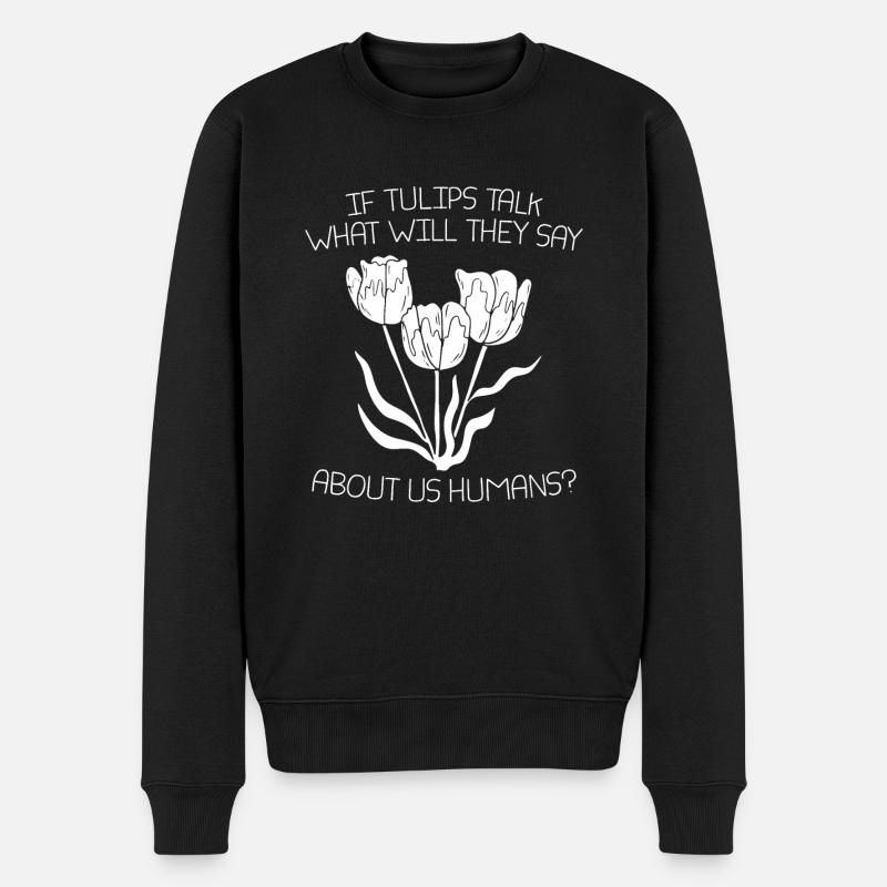 Tulipes Tulipes - Pull Premium bio Homme - noir