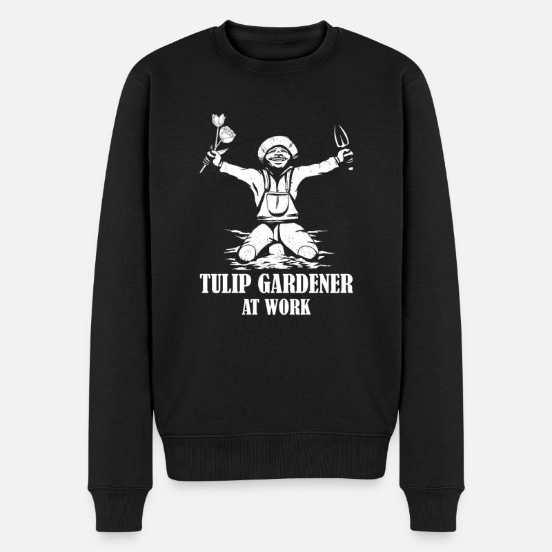 Tulipes Tulipes - Pull Premium bio Homme - noir