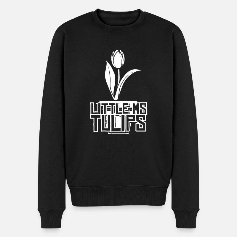Tulpen Tulpen - Männer Premium Bio Pullover - Schwarz