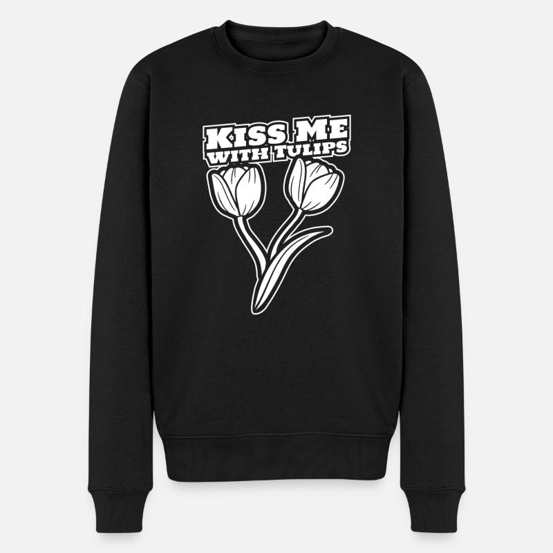 Tulipes Tulipes - Pull Premium bio Homme - noir