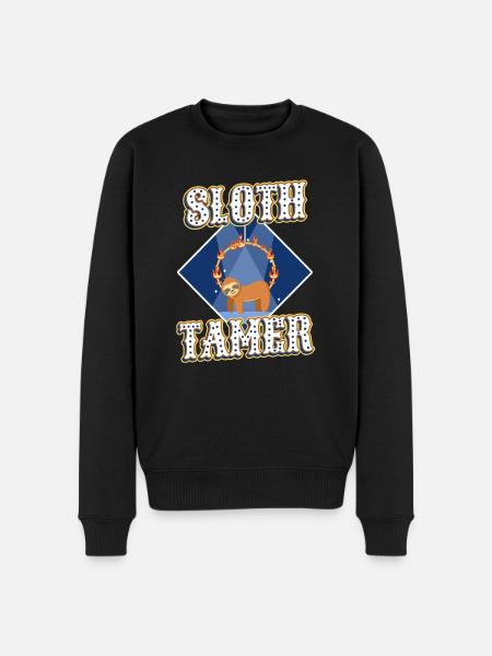 Sloth Tamer - Men's Premium Organic Jumper - black