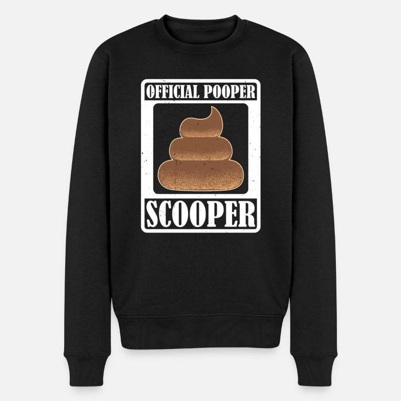 Pooper Scooper officiel 32 - Pull Premium bio Homme - noir