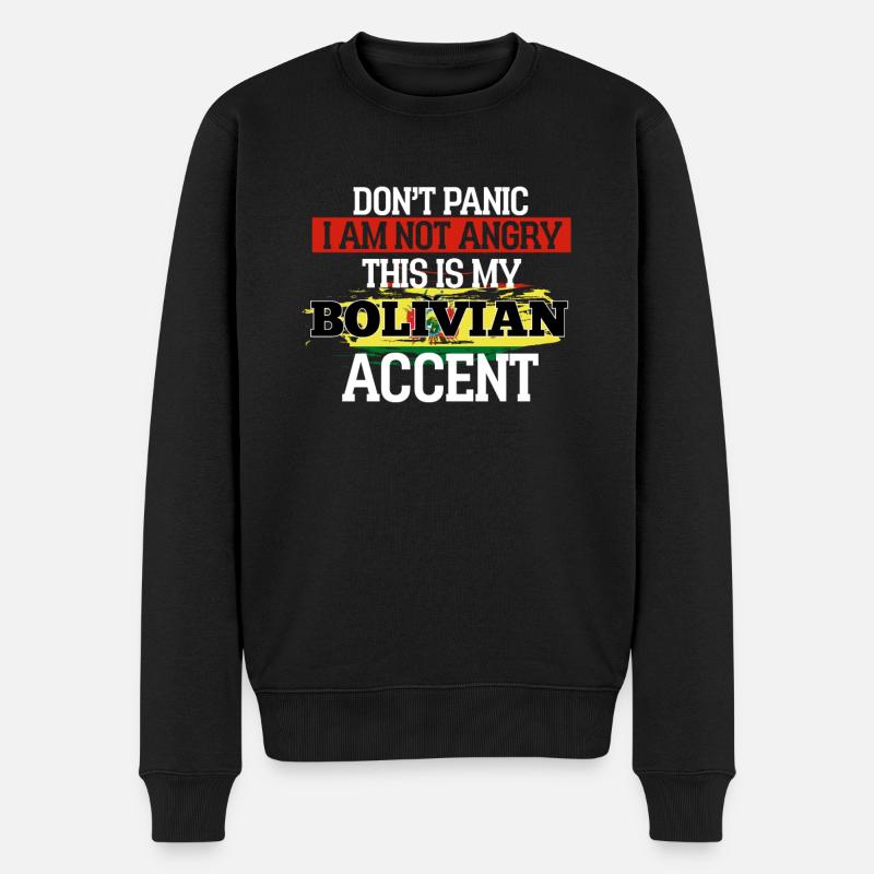 Bolivien - Männer Premium Bio Pullover - Schwarz
