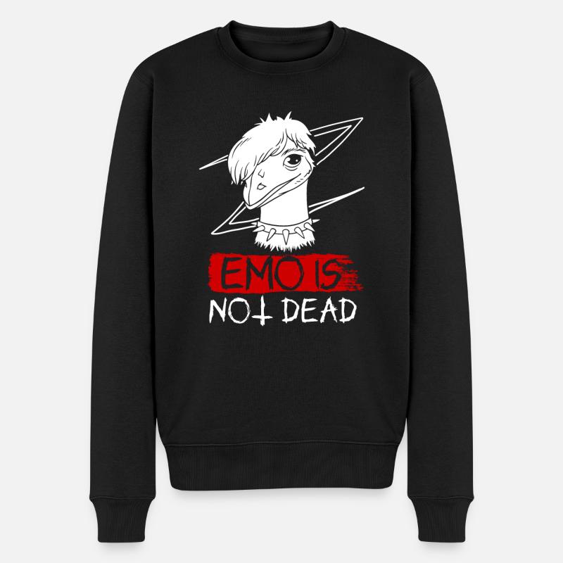 Emo Boy Emo Girl Emu Bird Emocore Punk Esthétique - Pull Premium bio Homme - noir